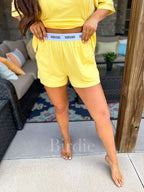 BIRDIE Tee Boxer Short Set in Sunshine (Sold as Set)