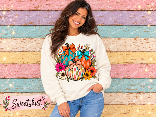 Pumpkin Season Cutie Fall Graphic Sweatshirt